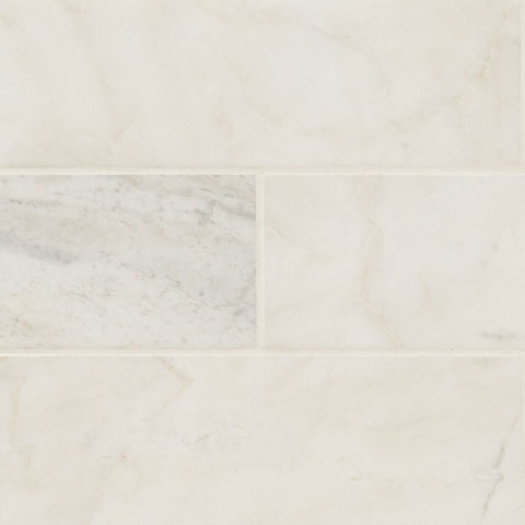MSI Arabescato Venato White - 4"x12" Swatch