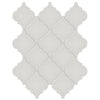 Tile Collection Soho 10x13 Beveled Arabesque Mosaic Tile Halo Grey