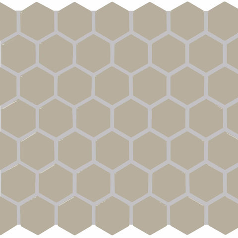 Daltile Color Wheel Mosaic Group 2 Hexagon 1.5 Architectural Gray