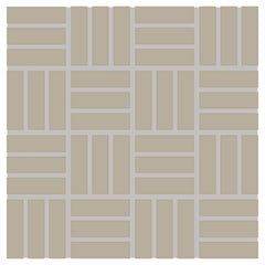 Daltile Color Wheel Mosaic Group 2 Lattice Weave 1x3 Architectural Gray