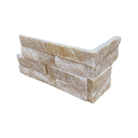 MSI Ledgestone Veneer - Arctic Golden Corner - Split Face Swatch