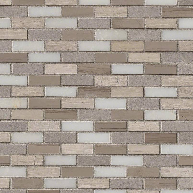 Marble Tile Collection Arctic Storm - Brick Pattern