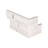 MSI Ledgestone Veneer - Arctic White 3D Corner - Honed Swatch