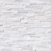 MSI Ledgestone Veneer - Arctic White Multi Finish Panel - Split Face Swatch