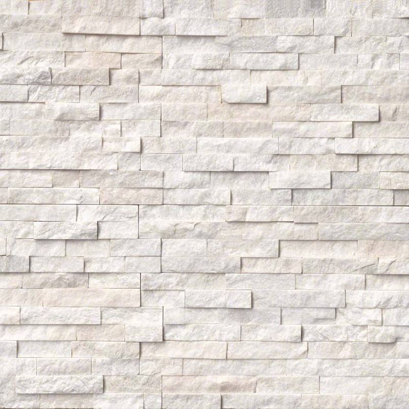 MSI Ledgestone Veneer - Arctic White Panel - Split Face