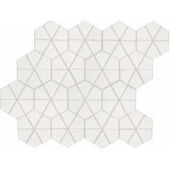 Daltile Stagecraft Mosaic Kaleidoscope 6x6 Glossy ArcticWhite