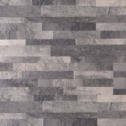 Dekora Porcelain Panels Collection Ardesia Black - 6"x24" Swatch