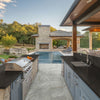 Arterra Porcelain Paver Argento Travertino - 24x24" Outdoor Scene