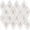 Daltile Decorative Accents Argyle Straight Edge White