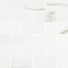 Aria Porcelain Tile Collection Bianco - 2"X4" Swatch