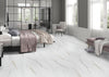 Aria Porcelain Tile Collection Bianco - 12"x24" Room Scene