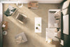 Aria Porcelain Tile Collection Cremita - 24"x24" Room Scene