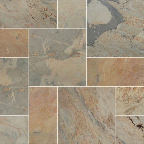 Slate Tile Collection Autumn - Pattern Swatch
