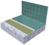Laticrete Hydro Ban XP 5 Gallon - Full Pallet Simulation Photo