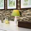Shaw Tile Awesome Mix Bamboo Random Linear Mosaic Wall Room Scene