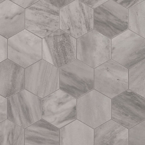 EDEN PORCELAIN TILE COLLECTION BARDIGLIO - 3"x3" HEXAGON Swatch