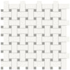 Tile Collection Soho 12x12 Basketweave Mosaic Tile Cement Chic