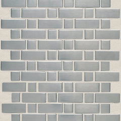 Daltile Metallica Mosaic Basketweave Stainless Steel