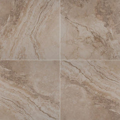 Napa Ceramic Tile Collection Beige - 12"x12" Matte Swatch