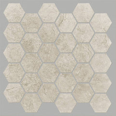Shaw Tile Crown Beige Hexagon Mosaic Swatch