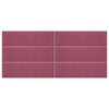Daltile Stencil Rectangle Half Moon 4x12 Berry