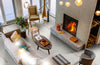 Aria Porcelain Tile Collection Bianco - 24"x48" Room Scene