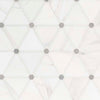 Marble Tile Collection Bianco Dolomite Pinwheel Swatch