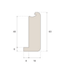 Bjelin Hardened Wood Small Format Trim Open Stairnose 9mm