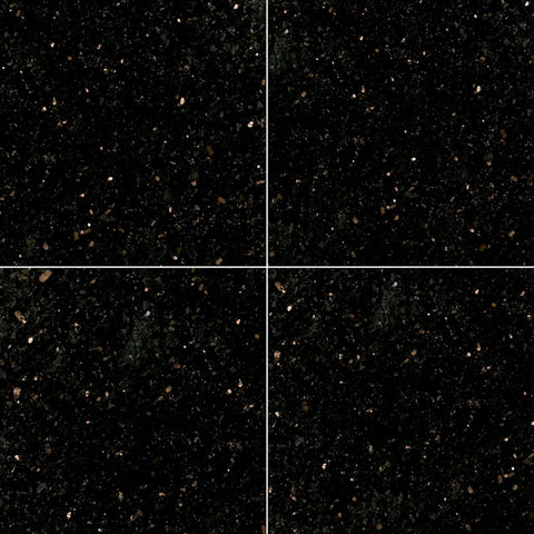 Granite Tile Collection Black Galaxy - 12"x12" Swatch