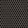 MSI Domino Black Glossy Penny Round Mosaic Porcelain Tile Swatch