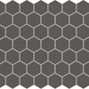 Daltile Keystones Mosaic Hexagon 1"x1" Black