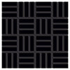 Daltile Color Wheel Mosaic Group 2 Lattice Weave 1x3 Black