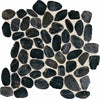 Daltile Decorative Accents River Pebble Straight Edge Black