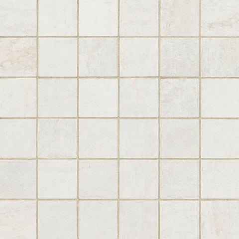 Oxide Blanc Porcelain Tile Collection - 2"x2" Mosaic Swatch