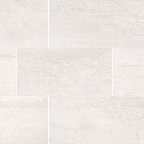 Oxide Blanc Porcelain Tile Collection - 24x48" Swatch