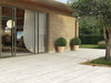 Arterra Porcelain Paver Caldera Blanca - 16"x47" Outdoor Scene