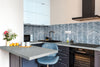 MSI Blue Shimmer Chevron Tile