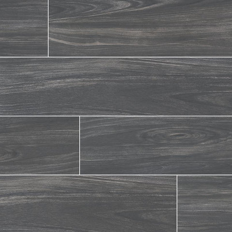 BRAXTON PORCELAIN TILE MIDNIGHT - 10"x40" Swatch
