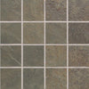 Daltile Continental Slate Mosaic Straight Joint 3x3 Brazilian Green