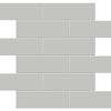 Tile Collection Soho 2x6 Brick Mosaic Tile Loft Grey