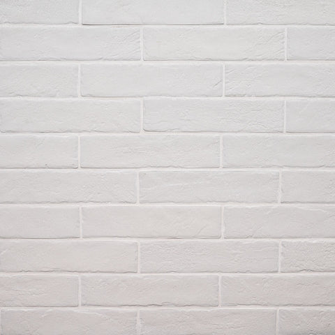 Brickstone Collection Porcelain Tile White - 2"x10" Swatch