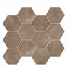 Virginia Tile Luxury 3x3 Hexagon Mosaic Tile Amani Bronze Rectified Polished