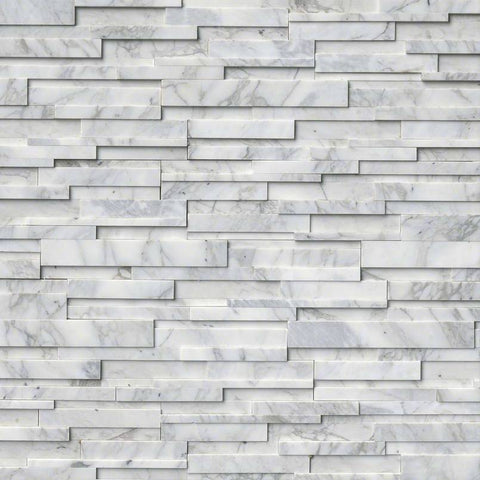 MSI Ledgestone Veneer - Calcatta Cressa 3D Panel - Honed Swatch