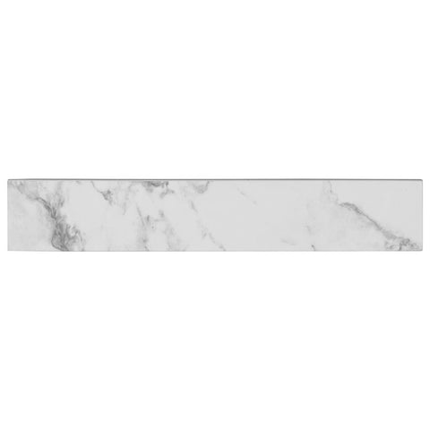 Pietra Porcelain Collection Statuario - 3"x18" Bullnose Swatch