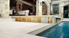 Arterra Porcelain Pool Coping Caldera Blanca - 13"x24" Outdoor Scene