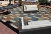 Slate Tile Collection California Gold 24"x24" Outdoor Scene
