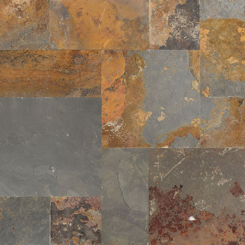 Slate Tile Collection California Gold Ashler Pattern Swatch