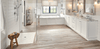 Marble Tile Collection Arabescato Carrara 1" Hexagon In 12"x12" Mesh Room Scene