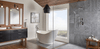 Quartize Tile Collection Ostrich Gray - 12"x24" Room Scene