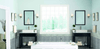 Marble Tile Collection Arabescato Carrara 2" Octagon With Black And White 5/8"x5/8" In 12"x12" Mesh Room Scene